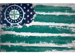 Seattle Mariners Flag 17x26
