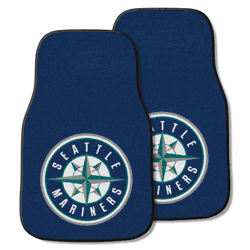 Seattle Mariners Front Carpet Car Mat Set - 2 Pieces