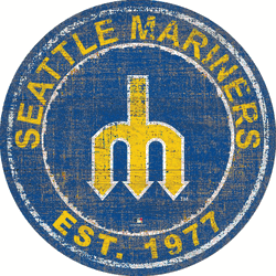 Seattle Mariners Heritage Logo Round Sign