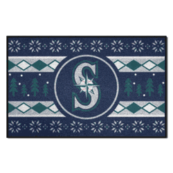 Seattle Mariners Holiday Sweater Starter Mat Accent Rug - 19in. x 30in.