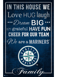 Seattle Mariners In This House 17x26