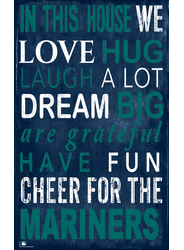 Seattle Mariners In This House Sign