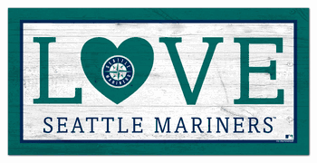 Seattle Mariners Love 6x12 Sign