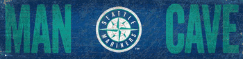 Seattle Mariners Man Cave 6x24 Sign