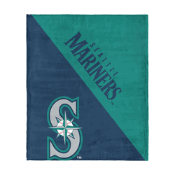 Seattle Mariners MLB Halftone Silk Touch Throw Blanket 46x60 inches