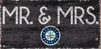 Seattle Mariners Mr. & Mrs. Sign