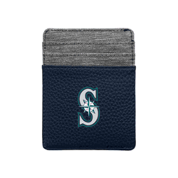 Seattle Mariners Pebble Front Pocket Wallet Navy