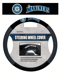 Seattle Mariners Poly-Suede Steering Wheel Cover