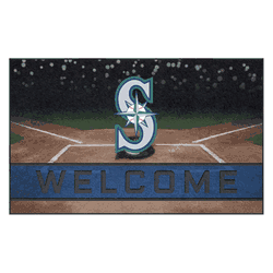 Seattle Mariners Rubber Door Mat - 18in. x 30in.
