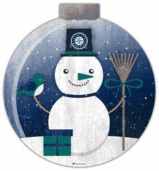Seattle Mariners Snowglobe 12in Wall Art