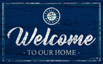 Seattle Mariners Team Color Welcome 11x19 Sign