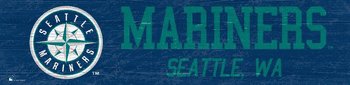 Seattle Mariners Team Name 6x24 Sign