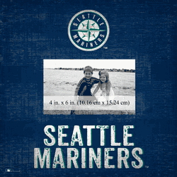 Seattle Mariners Team Name Frame 10"x10"