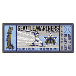 Seattle Mariners Ticket Runner Rug - 30in. x 72in.