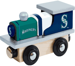 Seattle Mariners Wood Train Engine