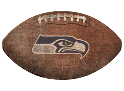 Seattle Seahawks 12" Football Shaped Sign