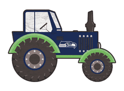 Seattle Seahawks 12" Tractor Cutout Sign