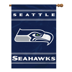 Seattle Seahawks 2-Sided 28 X 40 House Banner