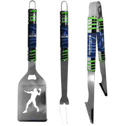 Seattle Seahawks 3 pc Tailgater BBQ Tools