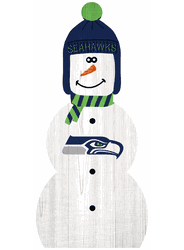 Seattle Seahawks 31" Snowman Leaner