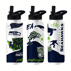Seattle Seahawks 34oz Native Quencher Bottle