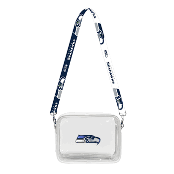 Seattle Seahawks 3D Logo Clear Fanny Fan Purse