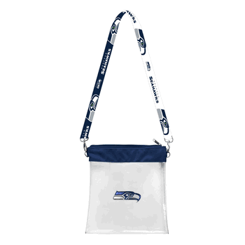 Seattle Seahawks 3D Logo Clear Satchelette