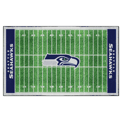 Seattle Seahawks 6 ft. x 10 ft. Plush Area Rug