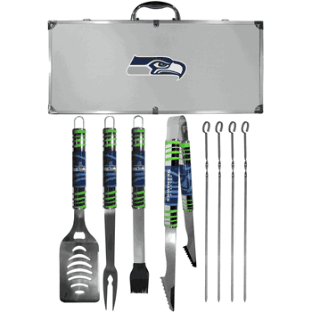 Seattle Seahawks 8 pc Tailgater BBQ Set