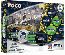 Seattle Seahawks Advent Calendar Ball Ornament