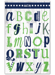 Seattle Seahawks Alphabet 11x19 Sign
