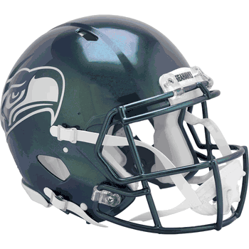 Seattle Seahawks Authentic Speed Full Size Football Helmet 2025 Rivalries Collection