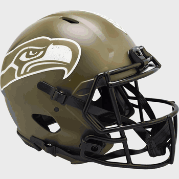 Seattle Seahawks  Authentic Speed Full Size Football Helmet SALUTE TO SERVICE