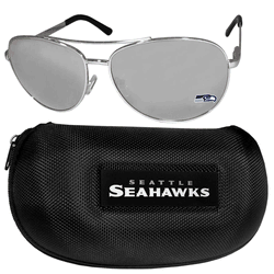 Seattle Seahawks Aviator Sunglasses and Case