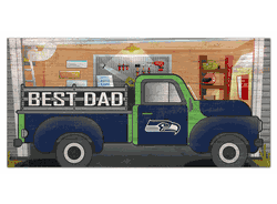 Seattle Seahawks Best Dad Truck 6x12 Sign