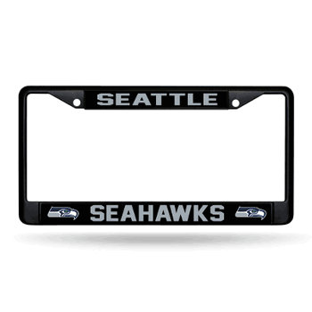 Seattle Seahawks  Black Chrome Frame with Decal Inserts 12