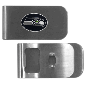 Seattle Seahawks Bottle Opener Money Clip