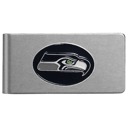 Seattle Seahawks Brushed Metal Money Clip