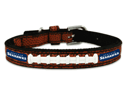 Seattle Seahawks Classic Leather Toy Football Collar