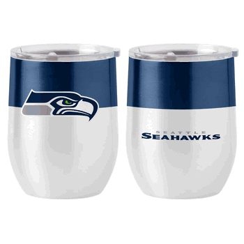 Seattle Seahawks Colorblock 16oz Stainless Curved Beverage