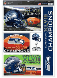 Seattle Seahawks Decal 11x17 Multi Use Super Bowl 48 Champ Design
