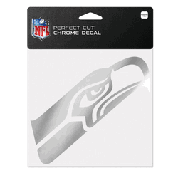 Seattle Seahawks Decal 6x6 Perfect Cut Chrome