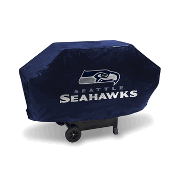 Seattle Seahawks Navy Deluxe Grill Cover