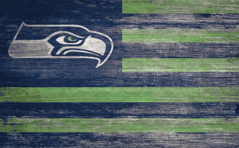 Seattle Seahawks Distressed Flag 11x19
