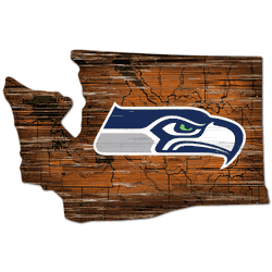 Seattle Seahawks Distressed State with Logo