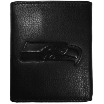 Seattle Seahawks Embossed Leather Tri-fold Wallet