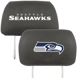 Seattle Seahawks Embroidered Head Rest Cover Set - 2 Pieces