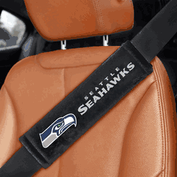 Seattle Seahawks Embroidered Seatbelt Pad - 2 Pieces