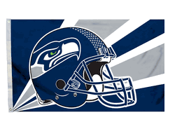 Seattle Seahawks Flag 3x5 Helmet Design