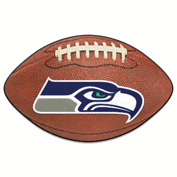 Seattle Seahawks Football Rug - 20.5in. x 32.5in.
